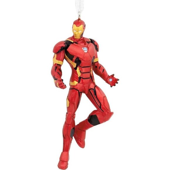 Hallmark Red Marvel Iron Man Decorative Hanging Christmas Holiday Ornament‎ - Picture 1 of 6